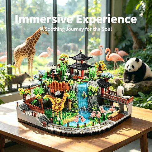 Micro Mini Blocks Animals Building Model Set Animals Creative Architecture Zoo Park Building Sets Toys Gifts for Adult and Kids 14+ 5000PCS… in Saudi Arabia