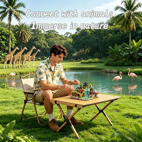 Micro Mini Blocks Animals Building Model Set Animals Creative Architecture Zoo Park Building Sets Toys Gifts for Adult and Kids 14+ 5000PCS… in Saudi Arabia