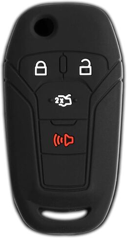KeyGuardz دخول بدون مفتاح عن بعد سيارة الوجه مفتاح فوب الغلاف الخارجي شل غطاء المطاط الناعم لفورد فيوجن N5F-A08TAA in Saudi Arabia