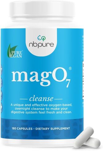 nbpure Mag O7 Oxygen Digestive System Cleanser Capsules, 180 Count in Saudi Arabia