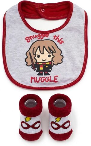 Harry Potter Baby Unisex Bib and Bootie Set Gifts for Baby in Saudi Arabia