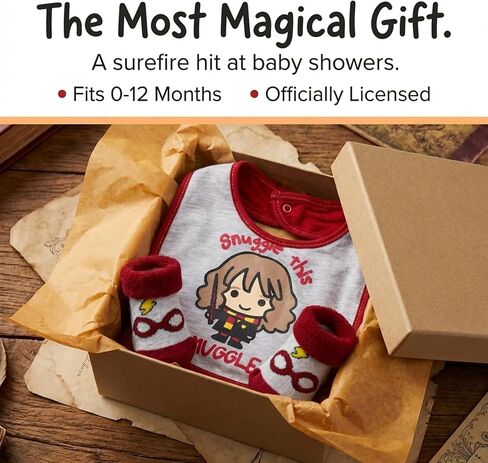 Harry Potter Baby Unisex Bib and Bootie Set Gifts for Baby in Saudi Arabia