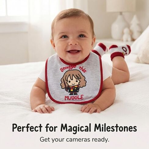 Harry Potter Baby Unisex Bib and Bootie Set Gifts for Baby in Saudi Arabia