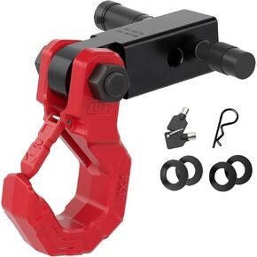 Shackle Hitch Receiver 2 Inch, 3/4 D Ring Shackle with Trailer Hitch & Locking Hitch Pin, 44000 Breaking Strength Trailer Hitch Receiver Kit, Red & Black in Saudi Arabia