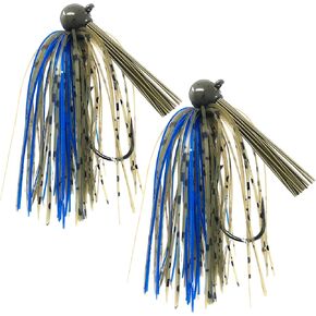 Reaction Tackle Tungsten Swim Jig for Bass Fishing - Weedless Design with 97% Pure Tungsten Jig Head and Silicone Skirt - Fishing Tackle for Pike, Walleye and Muskie and More (2-Pack) in Kuwait