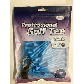 Three Striped Marking Wood Golf Tees 80 Count 3-1/4 inch with 20 Count 1-1/2 inch Tees Mixed Pack Available in Black Red Blue Pink in Saudi Arabia