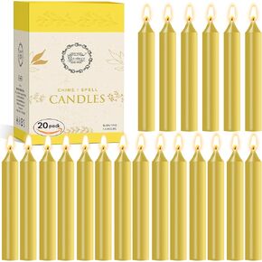Raajsee Unscented Mini Taper Candles (Multi-Color) | 4 Inches Dinner Candle Sticks| Smokeless, and Dripless| Paraffin Wax with Cotton Wicks | Long Burning Time (Pack of 40) in Kuwait