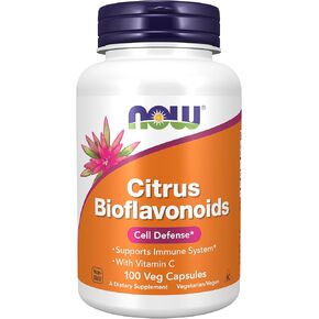 NOW Supplements, Citrus Bioflavonoids, Supports Immune System*, Cell Defense*, 100 Capsules in Kuwait