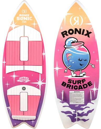Ronix Girl's Sonic - Fish - Pink Splash - 3'9 Wakesurf Board in Saudi Arabia