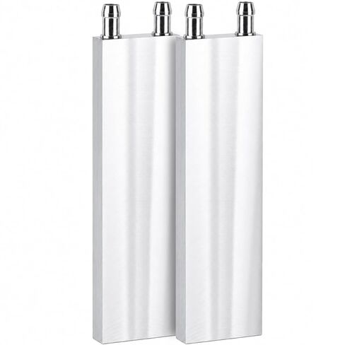 Aluminum Water Cooling Block,Liquid Cold Water Plate Heat Sink Water-Cooled Exchanger Head semiconductor Refrigeration Sheet CPU Graphics Radiator Heatsink Endothermic Head(40 x 200 x 12mm)2pcs in Saudi Arabia