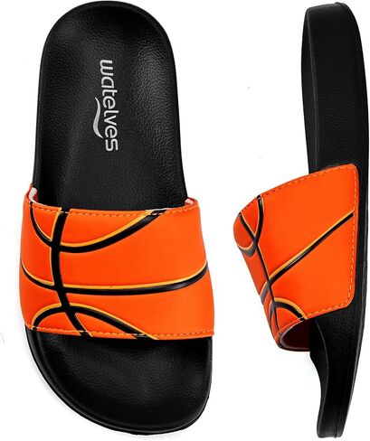 WateLves Girls & Boys Slide Sandals Kids Summer Slippers Slip On for Outdoor Beach Pool Shower (Little Kid/Big Kid) in Kuwait