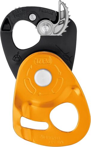 Petzl Unisex_Adult Seilrollen Micro Traxion Cable Pulley, Yellow, Standard Size in Saudi Arabia