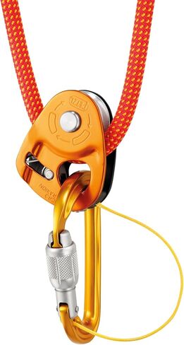 Petzl Unisex_Adult Seilrollen Micro Traxion Cable Pulley, Yellow, Standard Size in Saudi Arabia