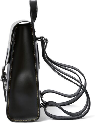 Dr. Martens Mini Leather Backpack - Unisex Backpack - Square Buckle Closure - Top Carry Handle - Buckle Straps Black One Size One Size in Saudi Arabia