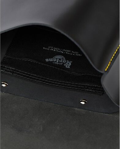 Dr. Martens Mini Leather Backpack - Unisex Backpack - Square Buckle Closure - Top Carry Handle - Buckle Straps Black One Size One Size in Saudi Arabia