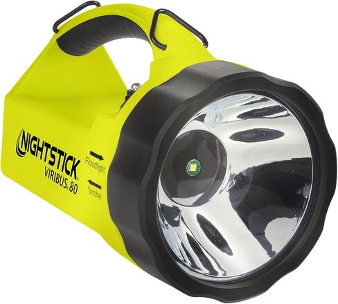Nightstick XPR-5580G Viribus 80 آمن جوهريًا 300 لومن مزدوج الضوء، مصباح يدوي، ضوء كشاف، ضوء ستروب | مصباح يدوي صناعي قابل لإعادة الشحن لرجال الإطفاء [أخضر/أسود] in Kuwait