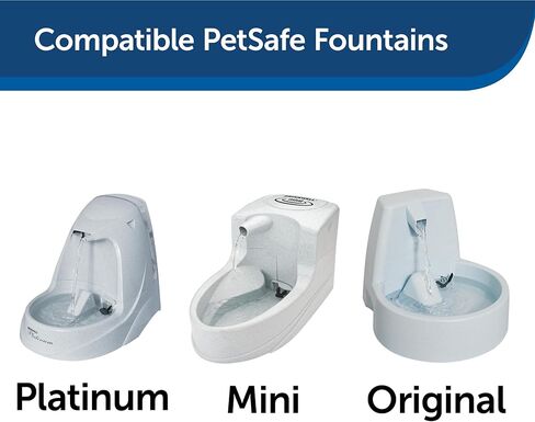 PetSafe Drinkwell Replacement Filter for Original | Platinum | Mini | Big Dog Pet Fountains, Charcoal Carbon Filter for Cats and Dogs in Saudi Arabia