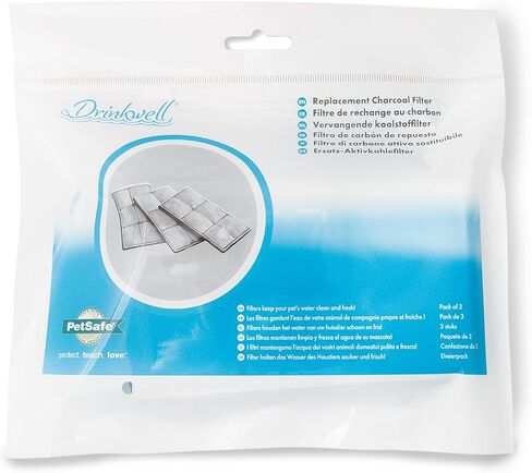 PetSafe Drinkwell Replacement Filter for Original | Platinum | Mini | Big Dog Pet Fountains, Charcoal Carbon Filter for Cats and Dogs in Saudi Arabia