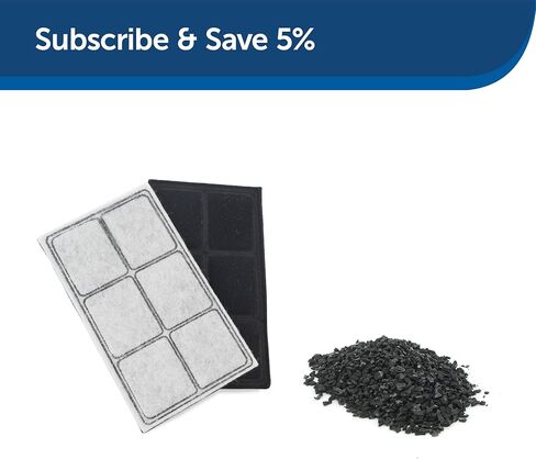 PetSafe Drinkwell Replacement Filter for Original | Platinum | Mini | Big Dog Pet Fountains, Charcoal Carbon Filter for Cats and Dogs in Saudi Arabia