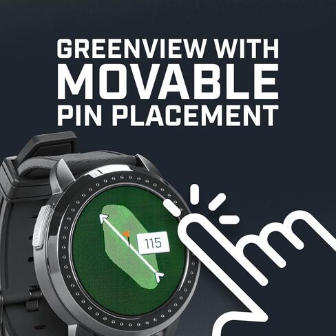 Bushnell iON Elite (Black) Golf GPS Watch - Color Touchscreen Smartwatch with 12+ Hours Battery Life, 38K Courses & Slope Distances - Bundle with iON Elite Screen Protectors & Charger in Saudi Arabia