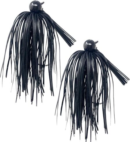 Reaction Tackle Tungsten Swim Jig for Bass Fishing - Weedless Design with 97% Pure Tungsten Jig Head and Silicone Skirt - Fishing Tackle for Pike, Walleye and Muskie and More (2-Pack) in Saudi Arabia