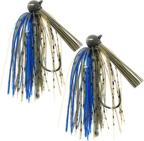 Reaction Tackle Tungsten Swim Jig for Bass Fishing - Weedless Design with 97% Pure Tungsten Jig Head and Silicone Skirt - Fishing Tackle for Pike, Walleye and Muskie and More (2-Pack) in Kuwait
