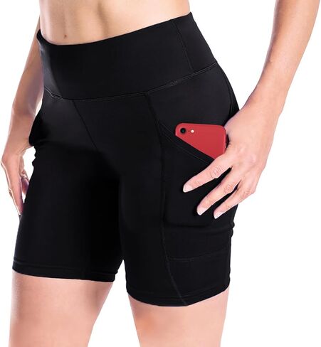 شورت Yogipace للسيدات مقاس 7 بوصات/10 بوصات بعامل حماية من الأشعة فوق البنفسجية 50+، شورت رياضي مضغوط للتمرين النشط in Kuwait