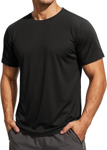 TACVASEN Men's Rash Guard Short Sleeve Swim Shirt UPF 50+ Sun Protection Shirts Breathable Quick Dry Beach Running in Saudi Arabia