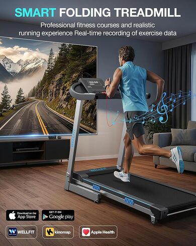 وسادة المشي Wellfit مع منحدر 10 ٪ ، تحت طحاف المكتب مع المقود ، والتحكم الصوتي في صوتي عن بعد ، حلقة مفرغة محمولة خفيفة الوزن للمكتب الصغير المنزلي ، تعمل وسادات المشي مع Kinomap Apple Health in Saudi Arabia