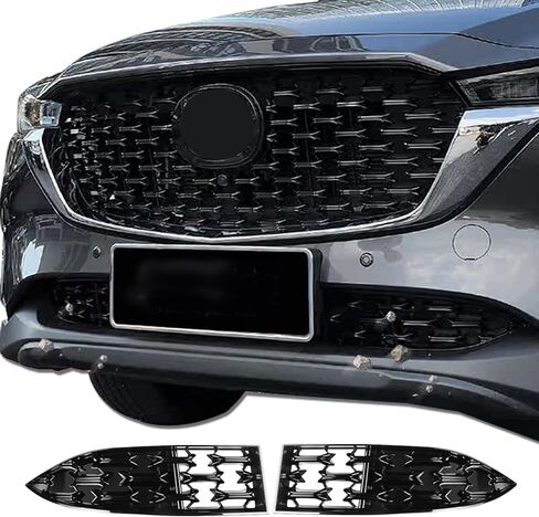 حشوات شبكية أمامية Mazda CX5 مزخرفة لحماية الشبكة الأمامية لمازدا CX-5 (2022-2024) حشوة الشبكة الأمامية Mazda CX-5 - ملحق CX5 يجب اقتناؤه لموديلات 2022-2024 in Kuwait