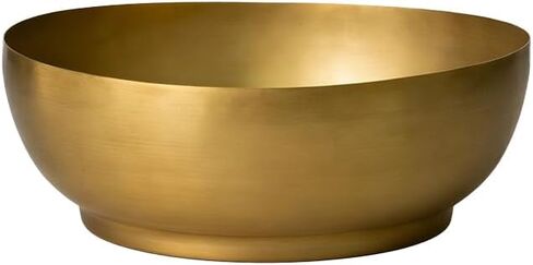 Serene Spaces Living Set of 4 Antique Brass Decorative Bowl, Metal Basket, for Floating Candles, Flowers, Potpourri, Catchall for Entryway, Centerpiece, Home Décor, 4.75" Tall & 12" Dia in Kuwait