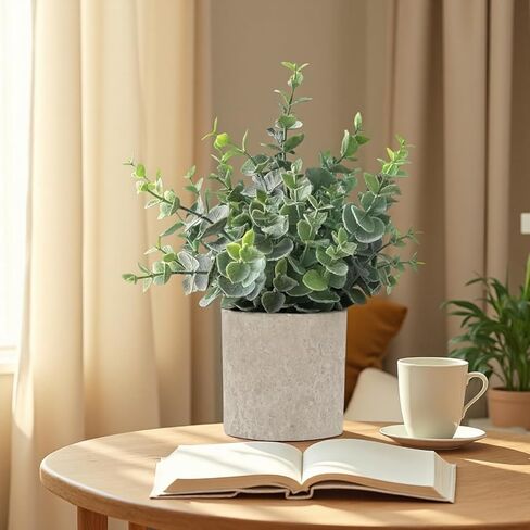 Artificial Plants for Home Decor Indoor, Faux Plants Indoor, Small Fake Plants for Bathroom Office Desk, Potted Plants Artificial Decor in Saudi Arabia