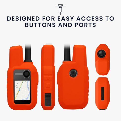 kwmobile Case Compatible with Garmin Alpha 10 - GPS Handset Navigation System Soft Silicone Skin Protective Cover - Black in Saudi Arabia