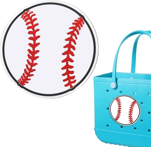 Mity rain Decoration Accessories for Bogg Bag, Bag Charms Compatible with Bogg Bag Original All Models, Insert Decorative Words for Handbag Beach Tote Bag (Baseball) in Saudi Arabia