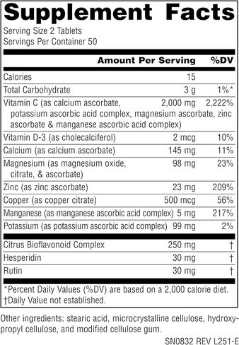 Source Naturals Ultimate Ascorbate C - Vitamin C - 2000 mg Supports Immune System - 50 Tablets in Saudi Arabia