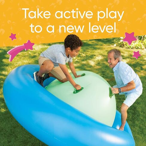 Hearthsong 8-Foot Inflatable Dome Rocking Bouncer, 88"L x 88"W x 43.75"H, 6 Handles, PVC, Ages 5 and Up in Saudi Arabia