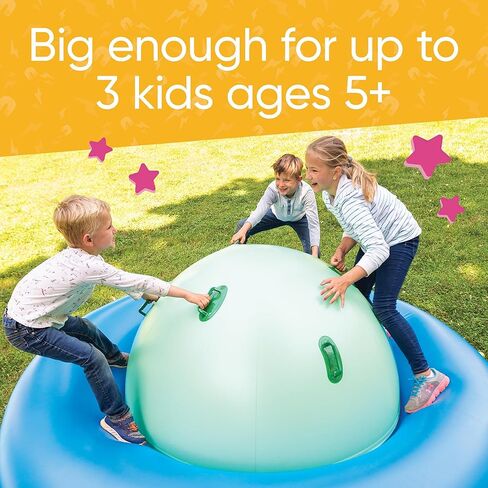 Hearthsong 8-Foot Inflatable Dome Rocking Bouncer, 88"L x 88"W x 43.75"H, 6 Handles, PVC, Ages 5 and Up in Saudi Arabia