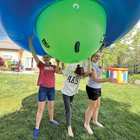 Hearthsong 8-Foot Inflatable Dome Rocking Bouncer, 88"L x 88"W x 43.75"H, 6 Handles, PVC, Ages 5 and Up in Saudi Arabia