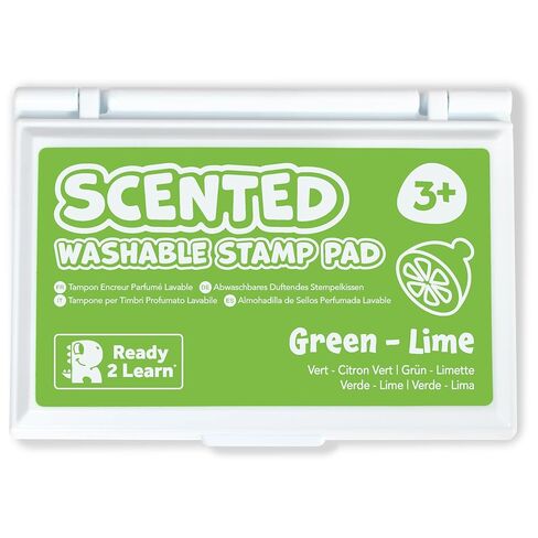 READY 2 LEARN Scented Stamp Pad - Lime - Green - Non-Toxic - Fade Resistant - Fun Art Supplies for Kids in Saudi Arabia