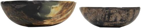 Alice Lane Small Horn Bowl Home Collection — Distinctive Accent that Adds Warmth and Character to Any Space — Natural Beauty and Artistic Craftsmanship (Small) in Saudi Arabia