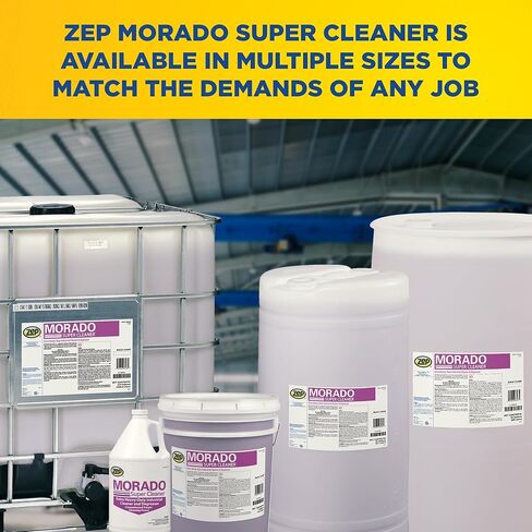 Zep Morado Purple Purple Super Cleaner - 1 جالون (حزمة من 4) 85624 - يزيل المزيج الصناعي الشاق الإضافي ، خالية من الفوسفات ، مركزة القلوية الشحوم ، الأوساخ in Saudi Arabia
