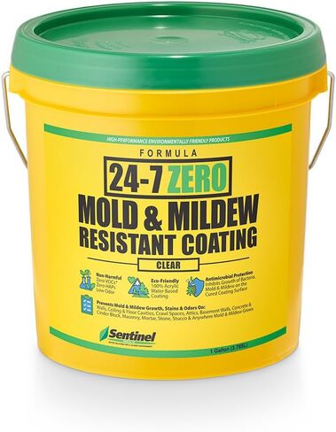 Sentinel 24-7 Zero Interior Mold & Mildew Resistant Coating (5 Gallons, Clear) 24-7ZERO 0 in Saudi Arabia