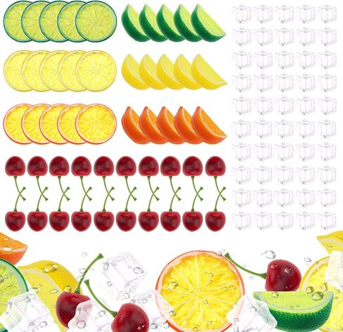 Gresorth 6pcs Highly Simulation Fake Yellow Lemon Slice Artificial Lifelike Fruit Model Home Party Decoration in Saudi Arabia