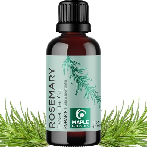Pure Rosemary Essential Oil for Aromatherapy - Pure Rosemary Oil for Hair Skin and Nails - Refreshing Rosemary Essential Oil for Diffusers Plus Dry Scalp Treatment for Enhanced Shine in Kuwait