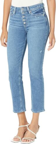 PAIGE Women's Cindy Crop Exposed Button Fly High Rise in Saudi Arabia