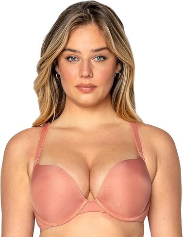 Smart & Sexy Women's Maximum Cleavage Underwire Push Up Bra, Available in Single and 2 Packs, Tuscany Clay in Saudi Arabia