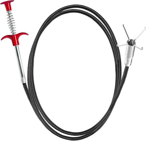 61 Inch Drain Snake Hair Drain Clog Remover With 4 Claws Bendable Hose Pickup Reaching Assist Tool for Litter Pick, Home and Kitchen Sink, Drains, Toilet in Saudi Arabia