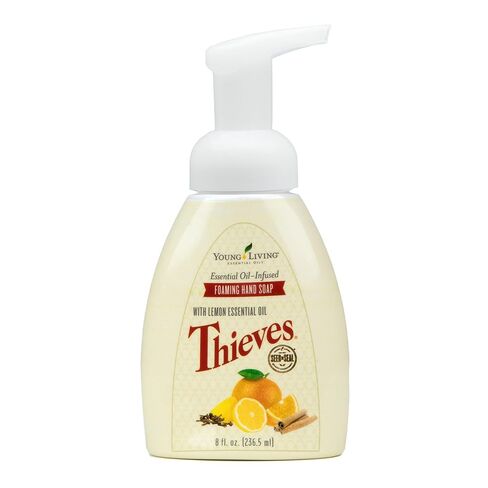 Young Living Thieves Foaming Hand Soap - 8 fl oz - Natural Cleansing and Protection for Your Hands - Plant-Based Cleanser - Essential Oil Infused Formula in Saudi Arabia