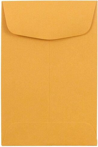 JAM PAPER #4 Coin Business Commercial Envelopes - 3 x 4 1/2 - Brown Kraft Manila - 100/Pack in Saudi Arabia