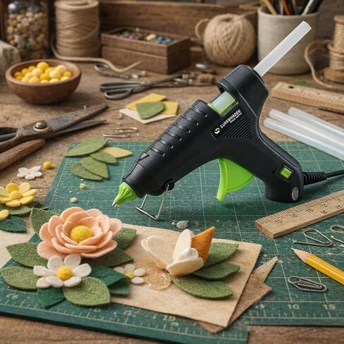 Surebonder DT-270 Dual Temperature 40W Full Size Hot Melt Glue Gun-Uses 7/16" D Glue Sticks , Green/Black in Saudi Arabia